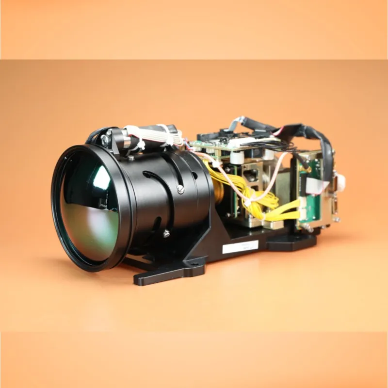 High resolution thermal imaging camera module with alarming for security and border defense