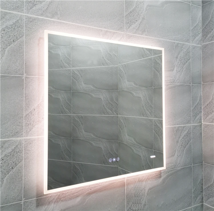 Wholesale Aluminum Structure LED Lighting Mirror Rectangle Bathroom Mirror