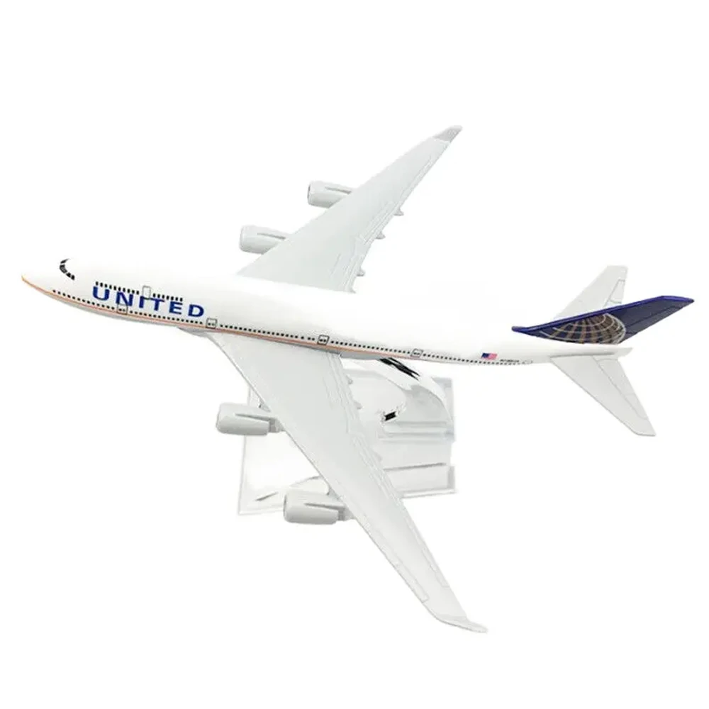 US Boeing 747 Airplane Model Diecast Toy 1:400 For Collectible Kids Gift Small Aircraft Models For Boys Alloy Diecast Toys