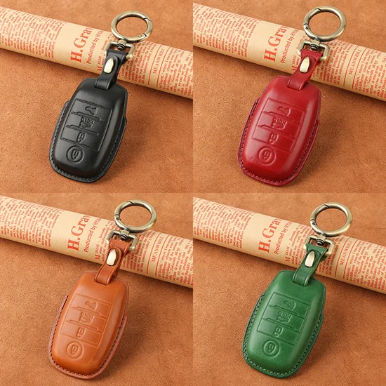 Luxury Leather Car Key Cover for KIA Ceed K3 K4 K5 Optima Sorento KX3 KS3 RIO Cerato Frote Soul Sportage Remote Key Case pouch