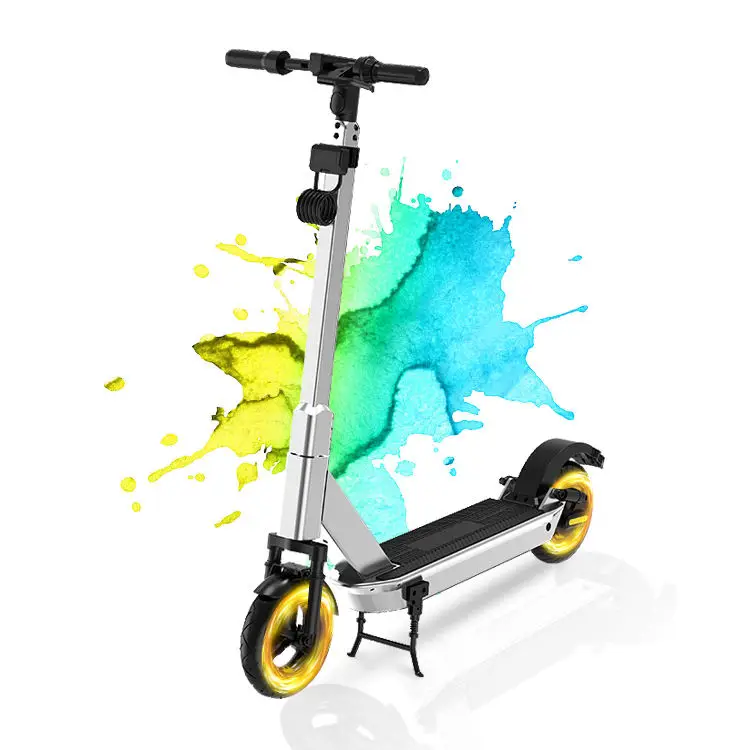 2024 High Quality  Scooter Us Eu Germany Warehouse Big Two Wheels Off Road Folding Electrical Scooter  500W