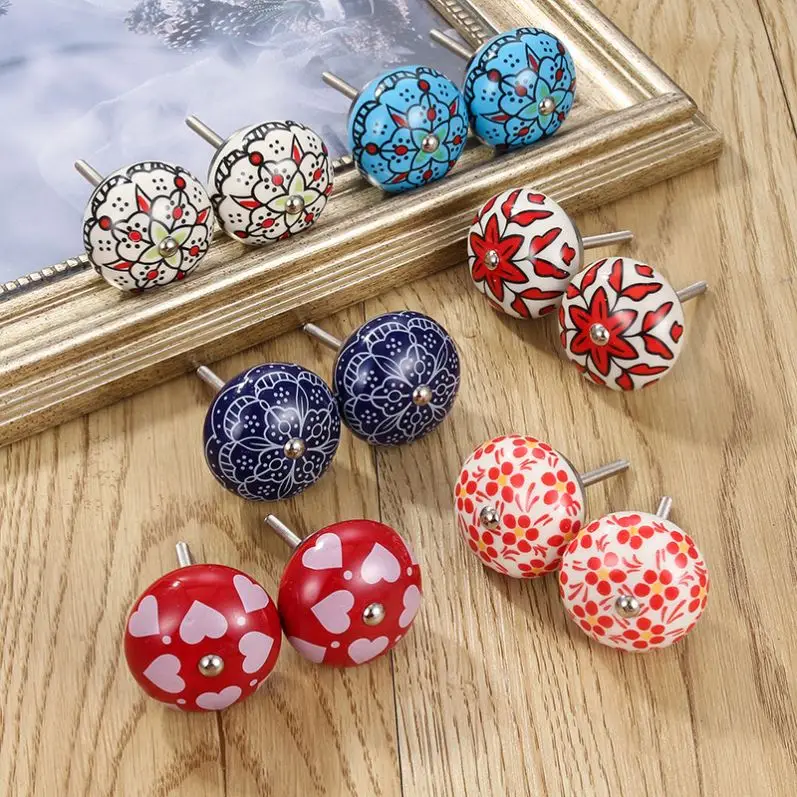 Professional Ceramic Handles For Kids Room Kitchen Cabinet Handles Bedroom Drawer Handles For Kids