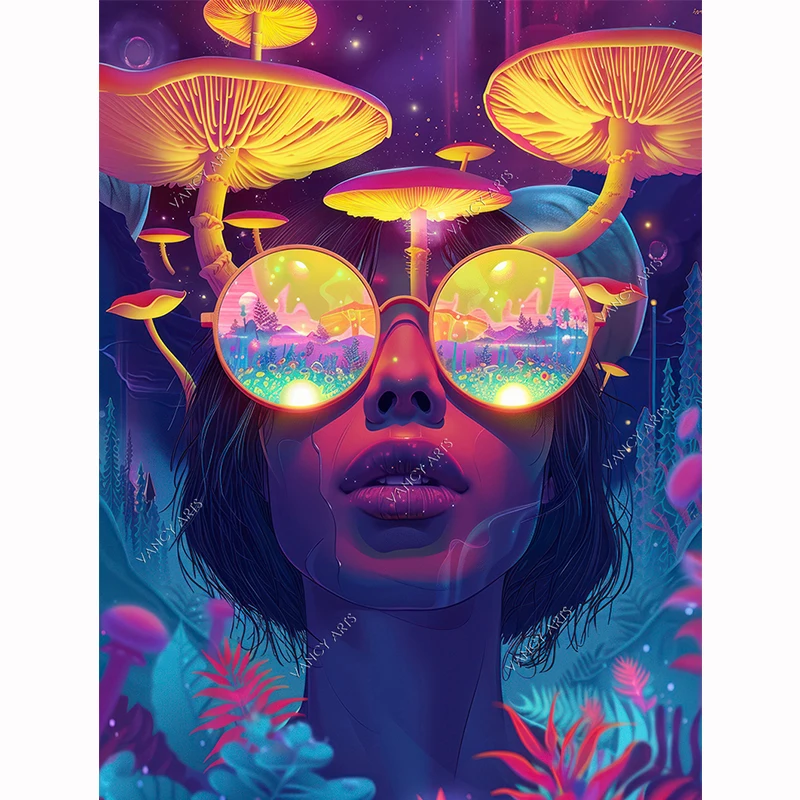 VANCY ARTS Custom Diamond Painting Kit Fanstic World DIY 5D Diamonds Painting ART For Craft