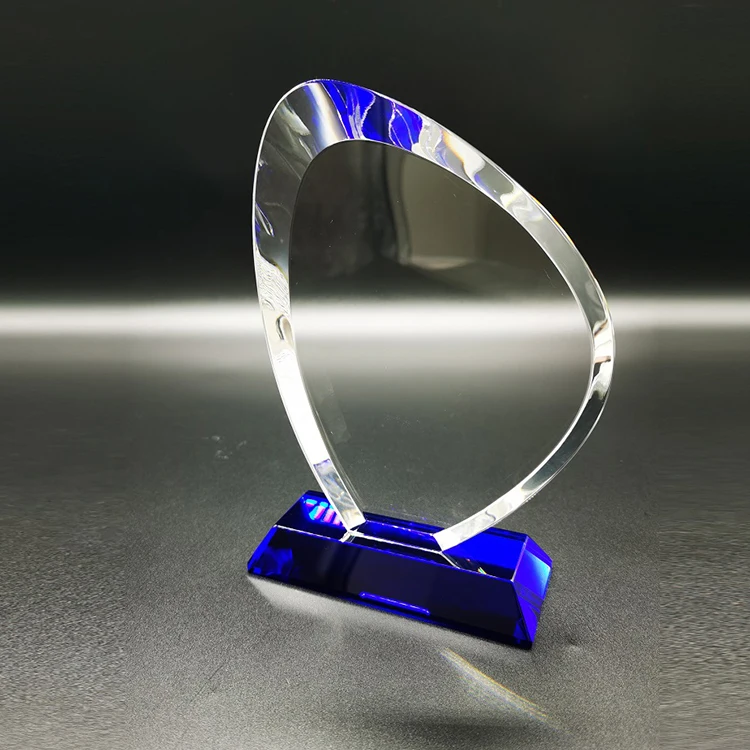 Custom Business Gift Solid Momentoes Golf Match Winner Engraved Crystal Award Trophy