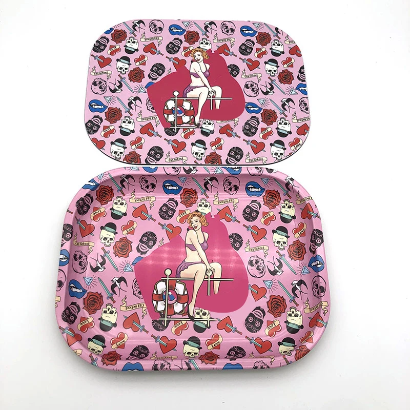 2022 Factory directly good quality ready to ship Serving Tray smoking rolling tray with lidfor custom