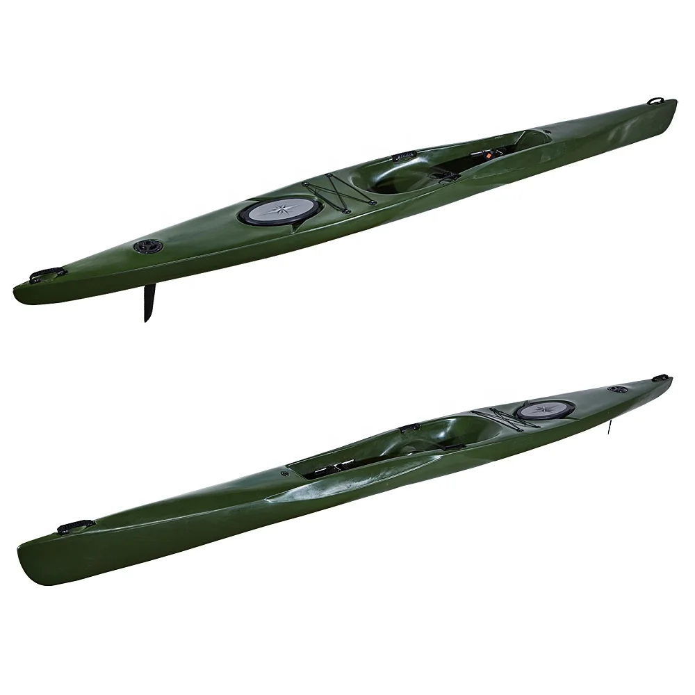 LSF Single Seat One Person 16.4FT Racing Sit in Canoe LLDPE Plastic Kayak