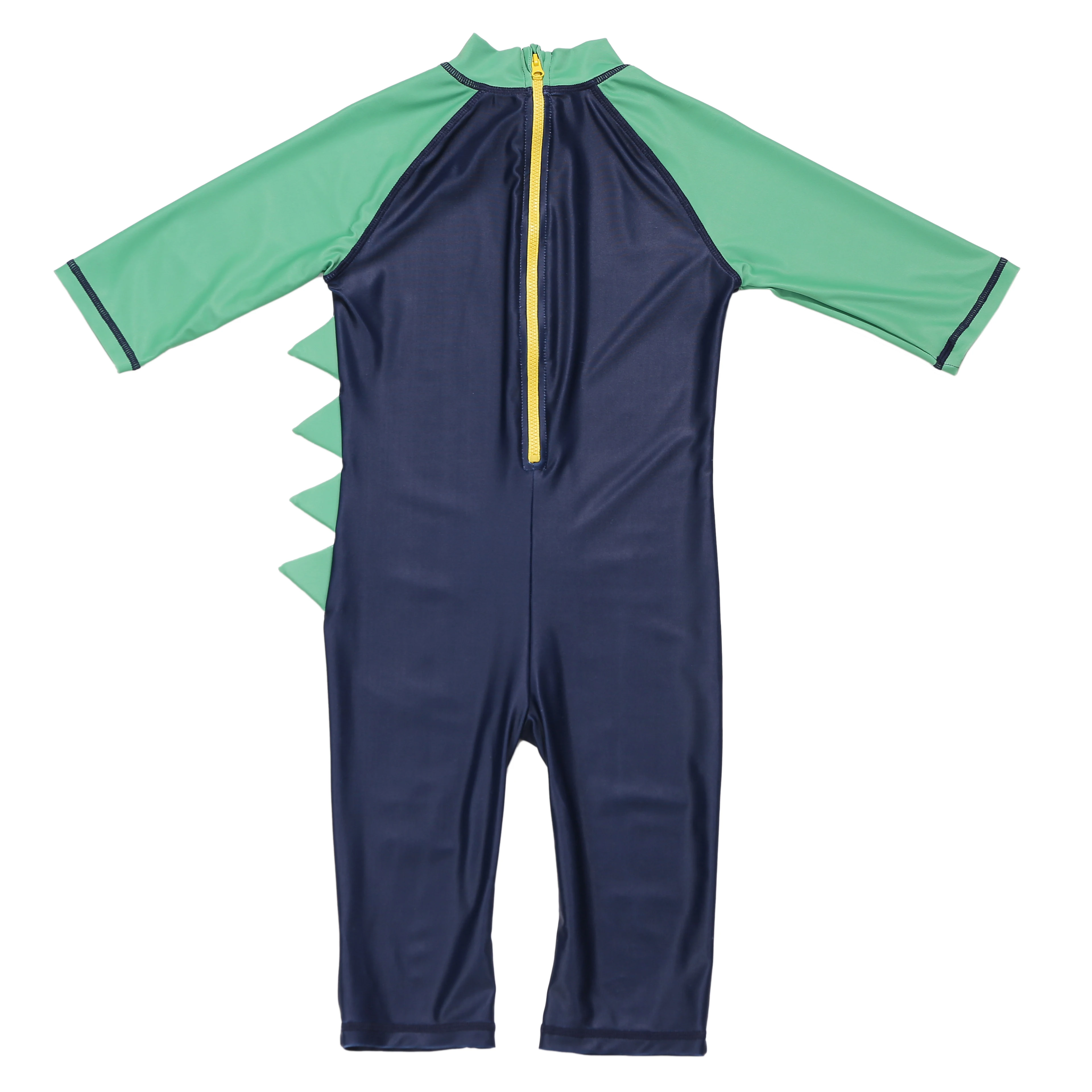 Wholesale children kid boy dinosaur print long sleeves surfing suit One Piece Swimsuit Rash Guard