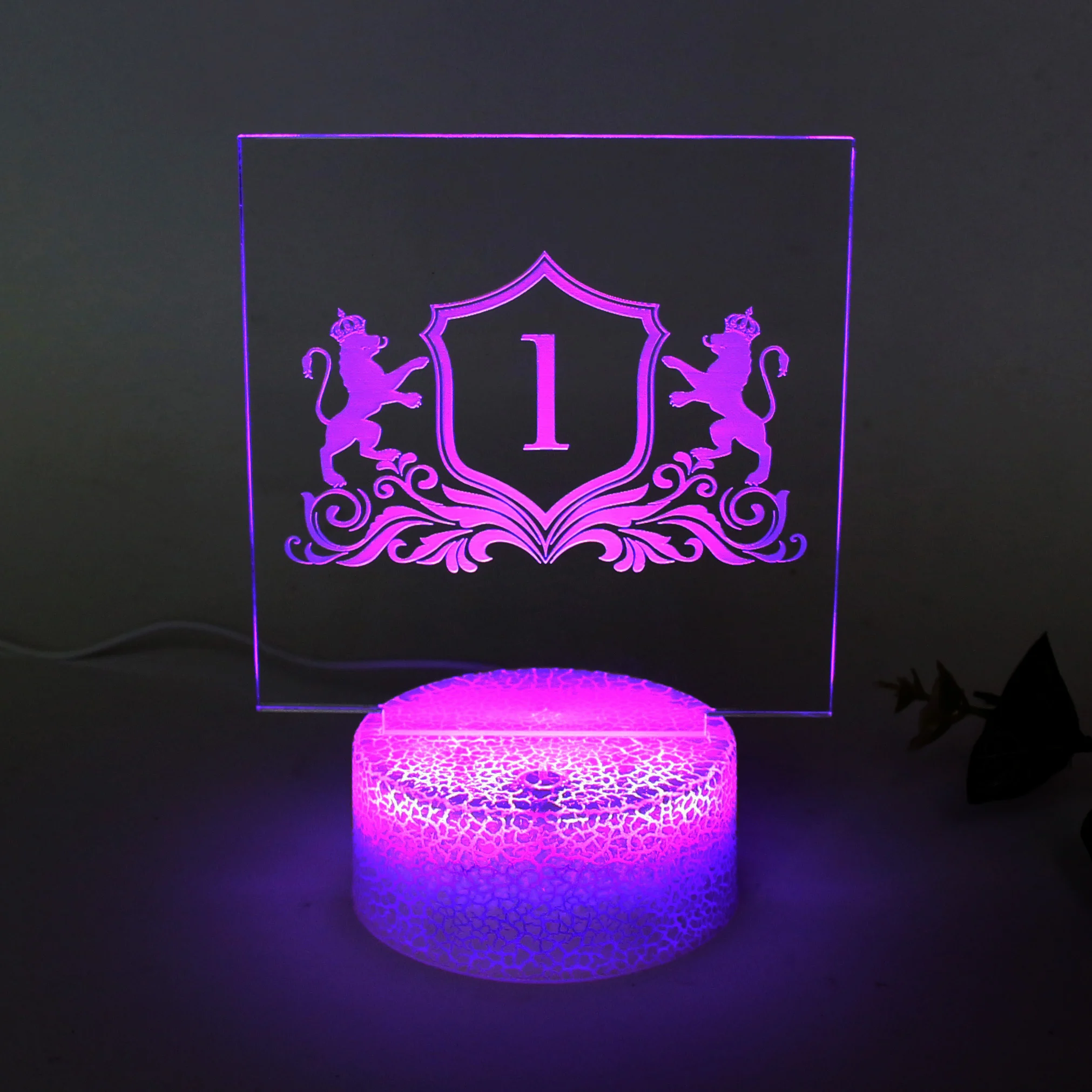 Custom Different Numbers Luxury Transparent Acrylic, Creative Plastic Place Bar Wedding Number Cards