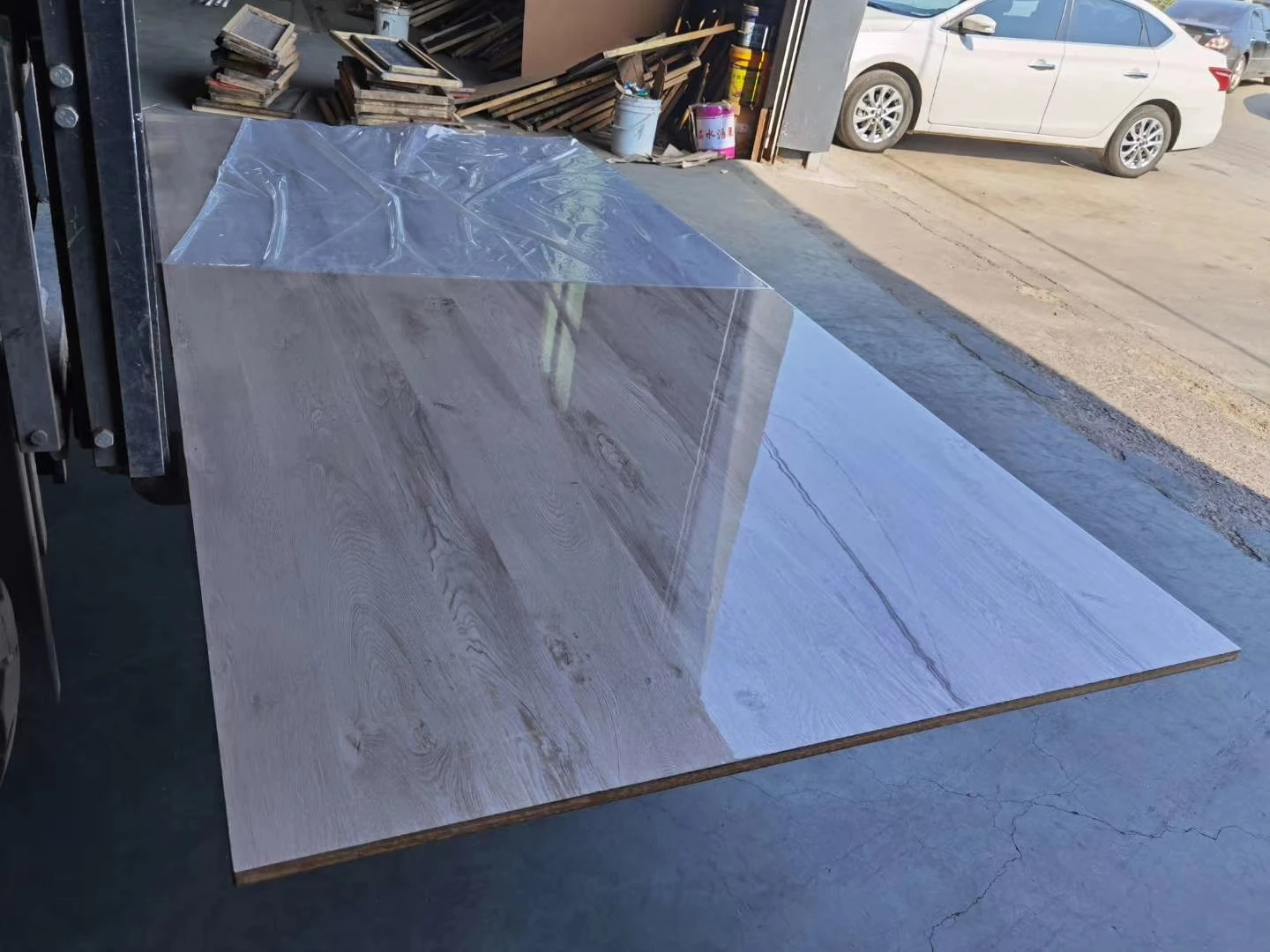 High quality wood grain color mdf board 18mm melamine laminated mdf