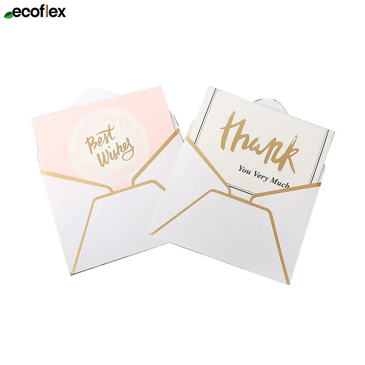Factory Made Luxury Offset Printing Business Thank You Card Greeting Card Postcards With Customized Logo