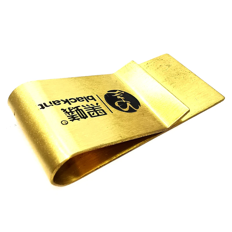 gold men stainless steel skull money clips