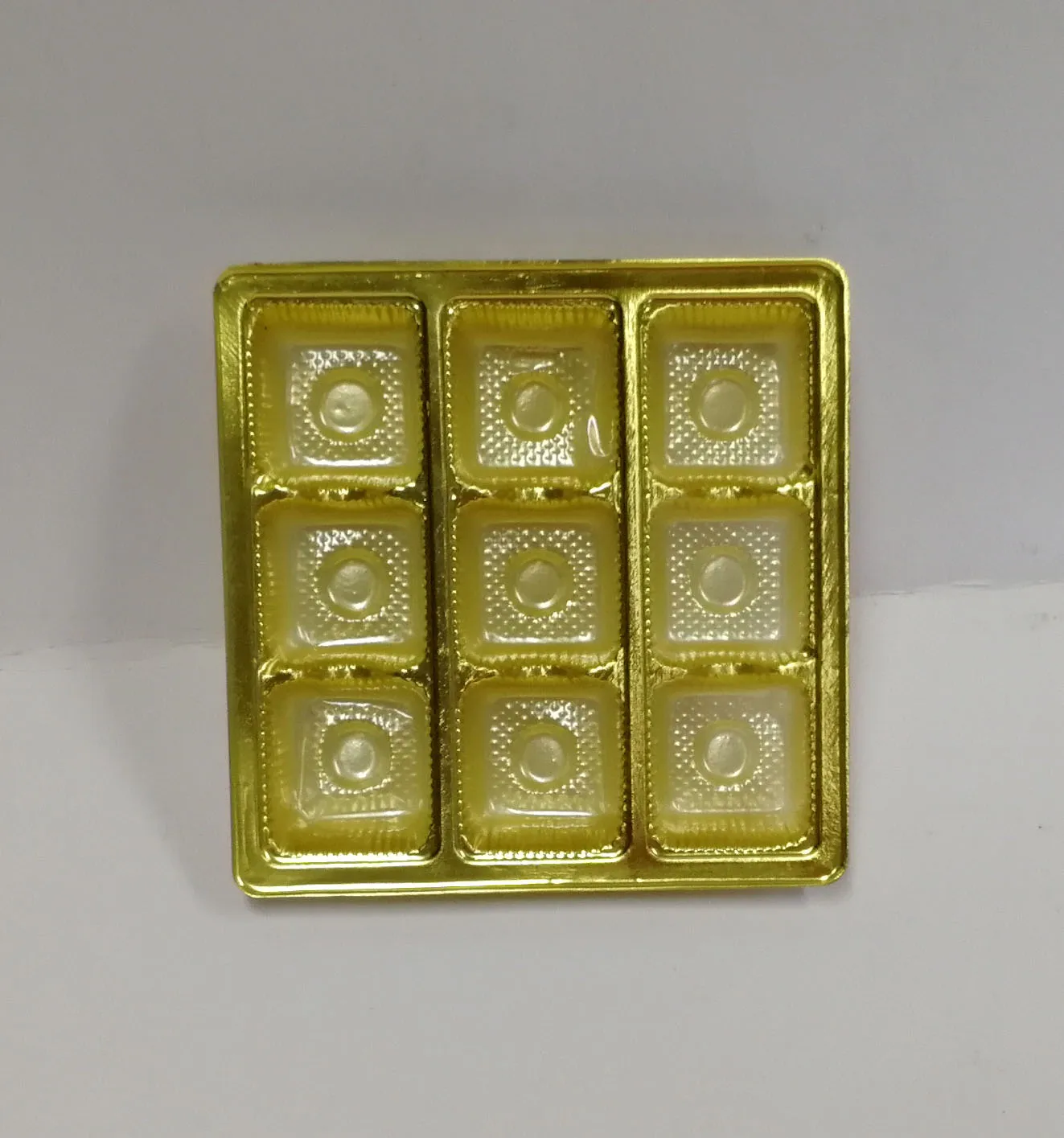 PVC PET Golden Silver Blister Tray Box Container