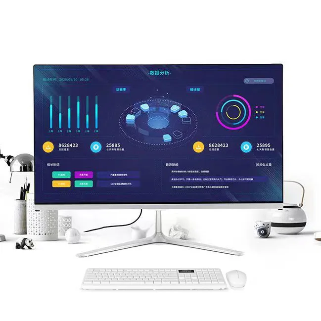 Cheap All-In-One Computers 16:9 Resolution SSD 64G/128G/256G/512G/1T Graphics Card PC Computer All In One Pc Desktop