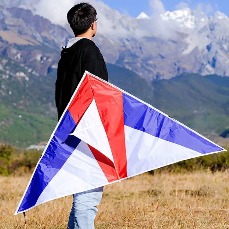 
Kids adults Amazing colorful delta kite for outdoor games or activities single line kite with flying tool 