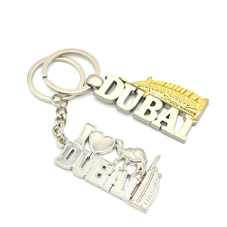Representative Building Camel Burj Al Arab Hotel Dubai Letters Landmark Keychain