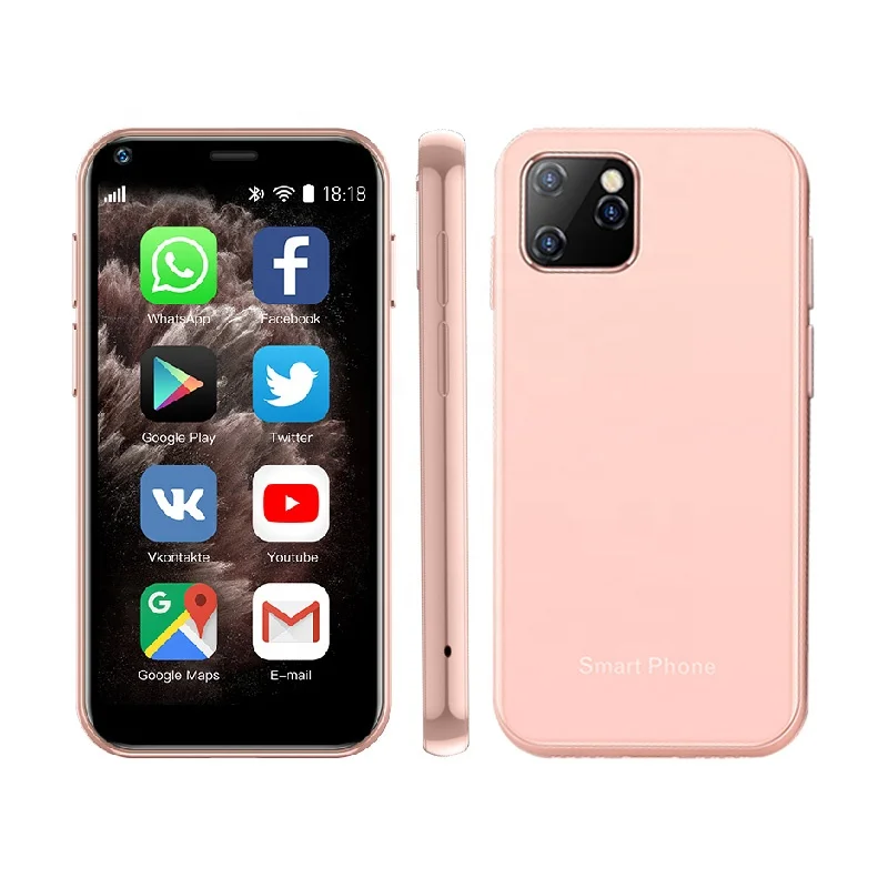 Мини модели XS11 2020 3G самый маленький смартфон 2 5 'MTK6580 четырехъядерный Android 6 0 идентификация по отпечатку пальца 1000 мАч сотовый телефон