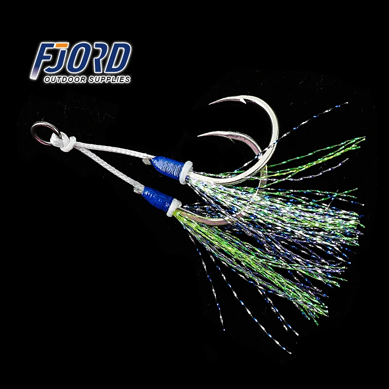 Fjord Wholesale High Quality 1/0 to 5/0 BKK Fishing Hook With Carbon Steel