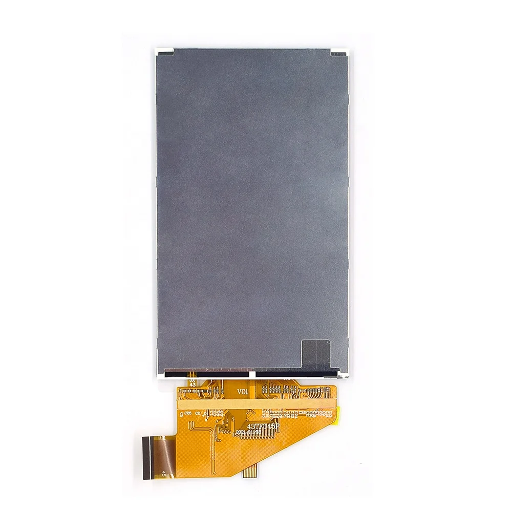 4.3 inch 480*800 Full view capacitive touch display screen 45 pin rgb mcu interface ips tft lcd panel
