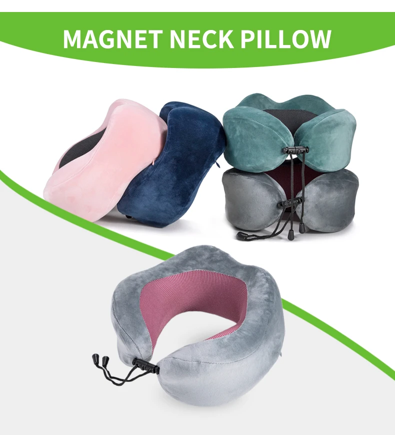 Wholesale Premium fabrics U-Shape Inflatable Ergonomic Inflatable Airplane Neck Support Travel Pillow