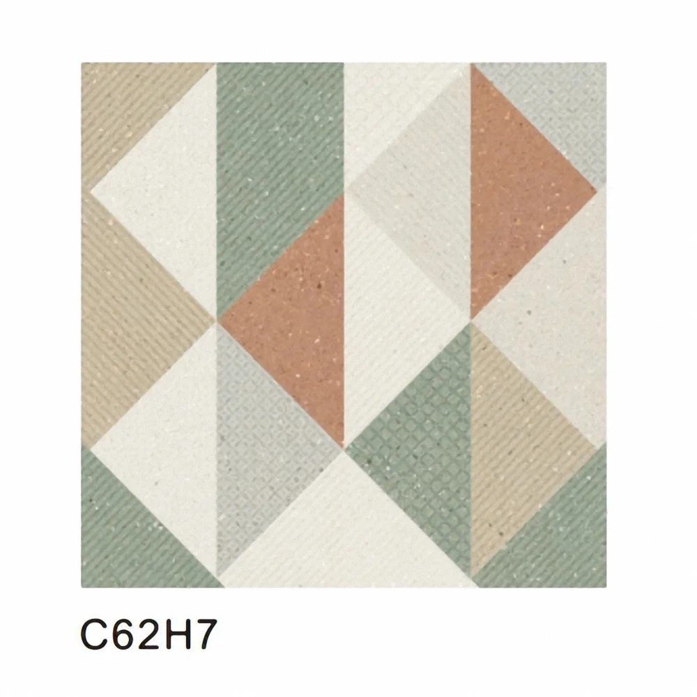 Colorful triangle Terracotta series rustic floor and wall tile for bathroom and dinner room