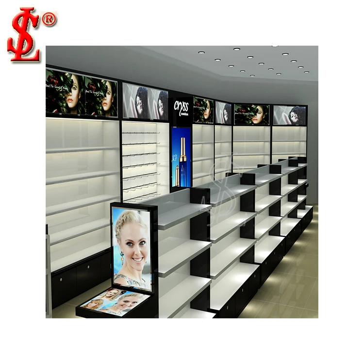 Декоративный дизайн для магазина косметики высококачественные витринные полки