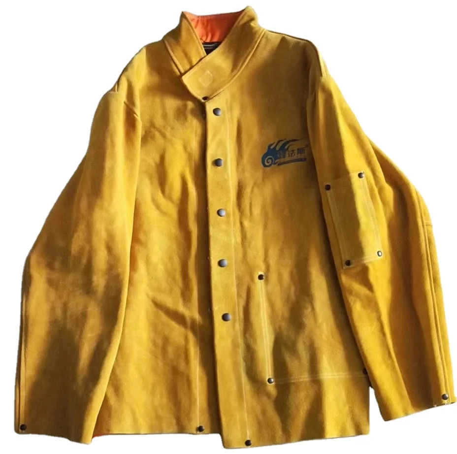 Welding Dresses Welding Clothing, Different Sizes Cow Split Leather Safety Clothing Wholesale Safety Protective Clothing