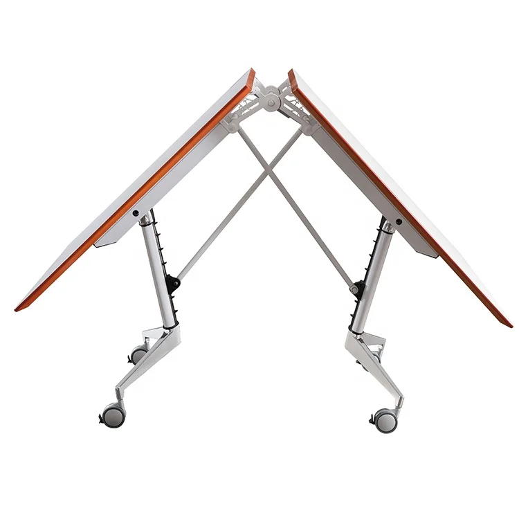 New design folding training combination conference table double tutoring class study desk long table office movable desk