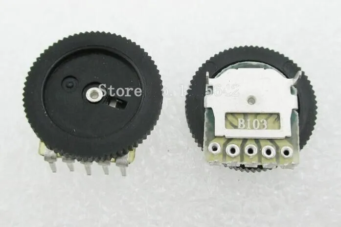 bonens Wholesaler 15*1 16*2 Dual thumb wheel potentiometer 5K 10K 50K 10k audio potentiometer