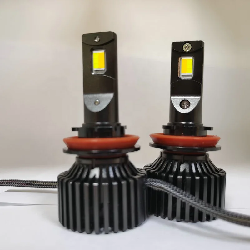 Три света 3 три цвета h4 светодиодные фары триколор Желтый цвет светодиодные фары для автомобиля 3000k 4300k 6000k многоцветный светодиод h7