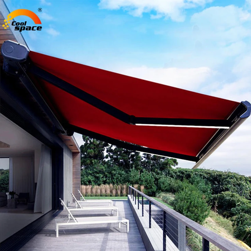 Luxury Motorized Aluminium Outdoor Terrace Awning Retractable Automatic Roof Folding Awning