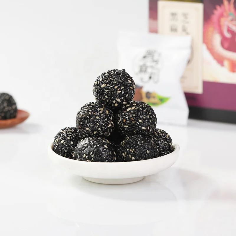 Popular Products Logo Customizable Organic Healthy Snacks Sweet Black Sesame Balls