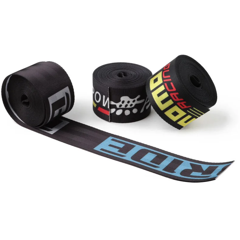 Custom car logo 3 point racing safety seat belts