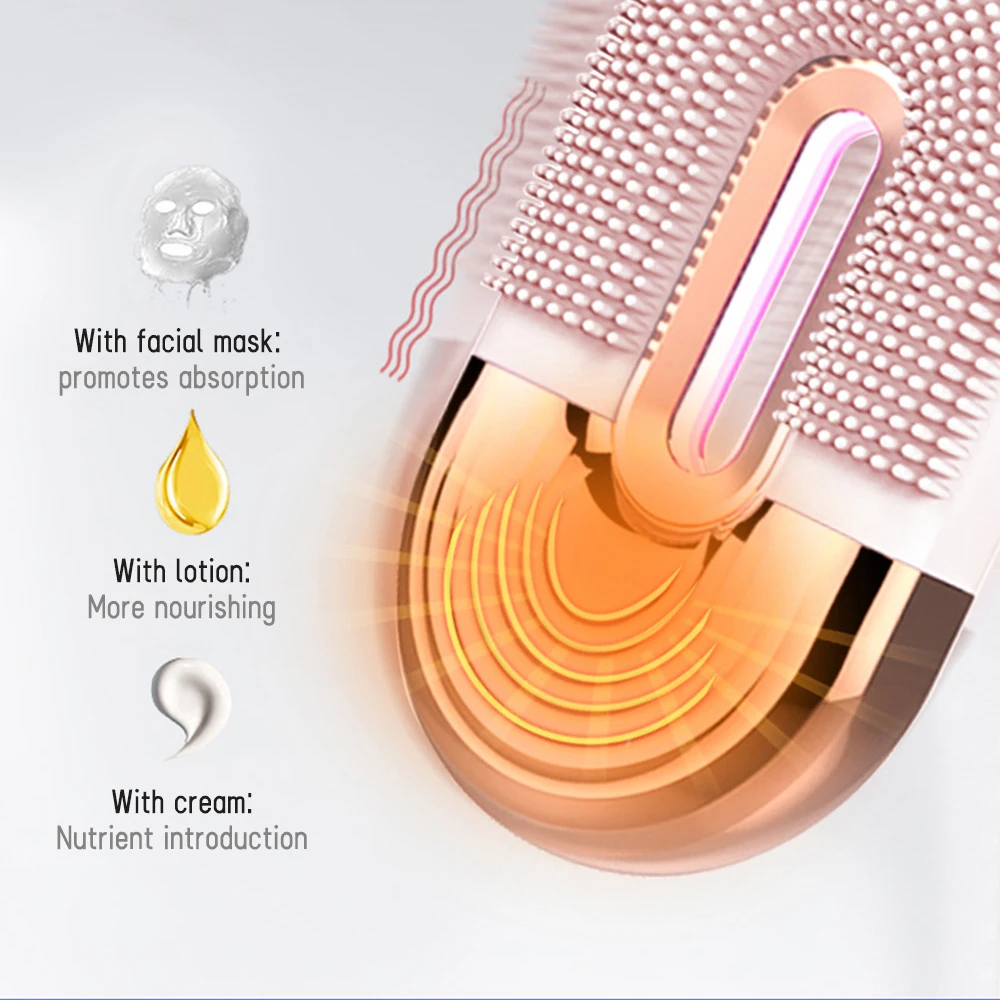 Wholesale Skin Care Multi-function Mini Handset Beauty Tools Facial Machine Electric Facial Cleansing Brush