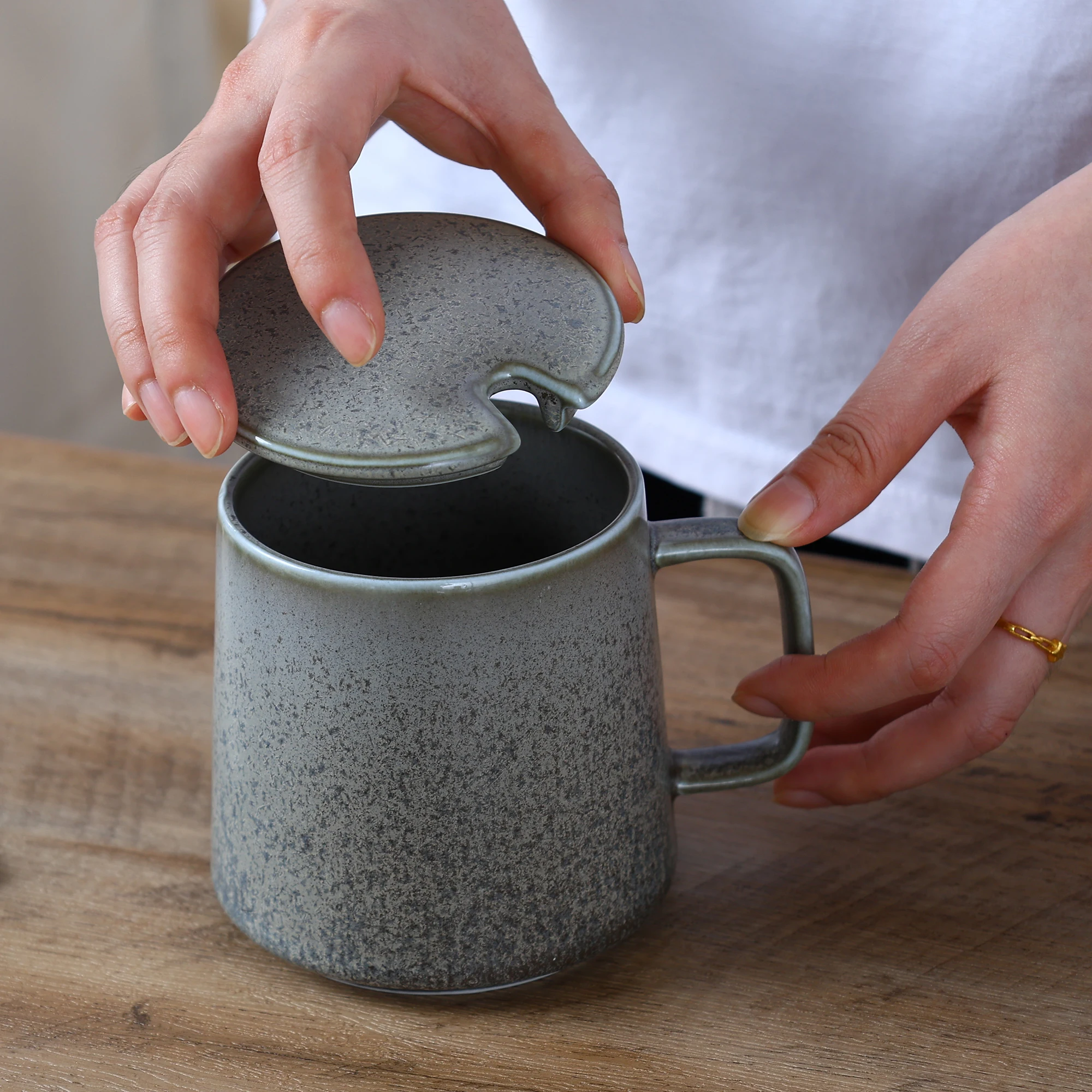 Japanese Unique Irregular Hotel Tableware Dinner Vintage Pasta Plate Ceramic Dinnerware Sets for Restaurant