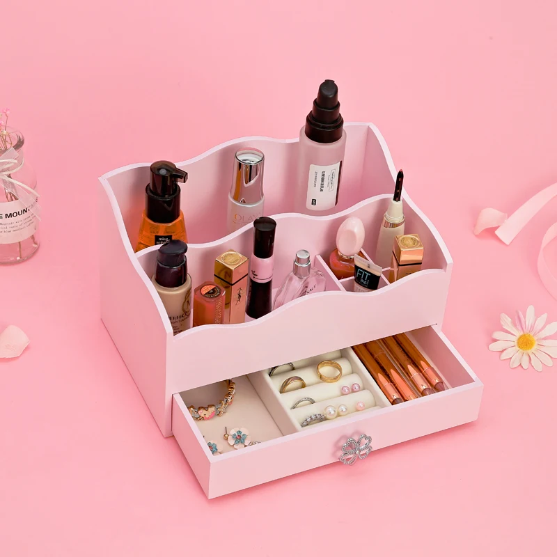 Стильная деревянная Подарочная коробка с большим ящиком для хранения ювелирных изделий