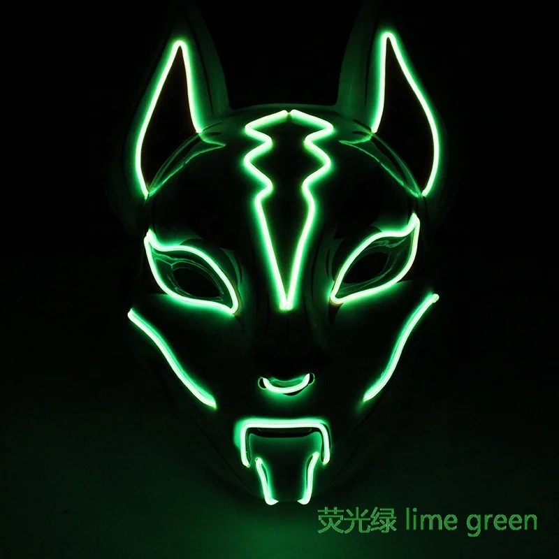 Newest Popular Gift Funny Colorful Halloween Party Mask LED Party Supply Costume Halloween party Mask