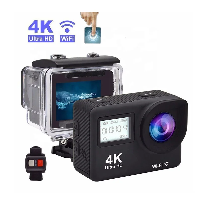  Экшн-камера HD 4K цифровая 12 МП Спортивная с дистанционным управлением 2