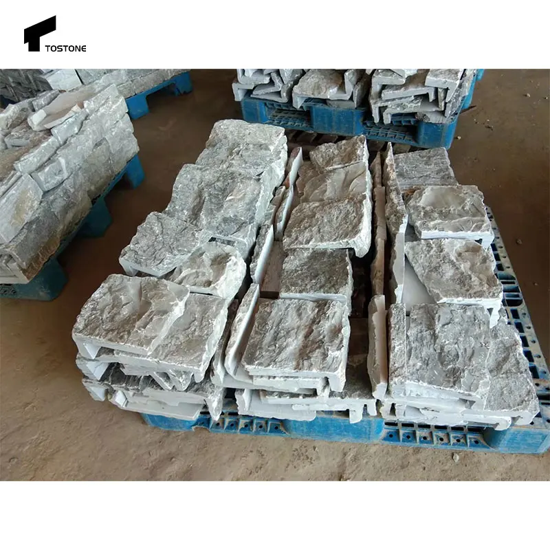 Tostone Light Blue Chinese Limestone Bluestone Exterior Wall Ledgestone Tile Decoration Natural Surface Finishing Antacid Slate