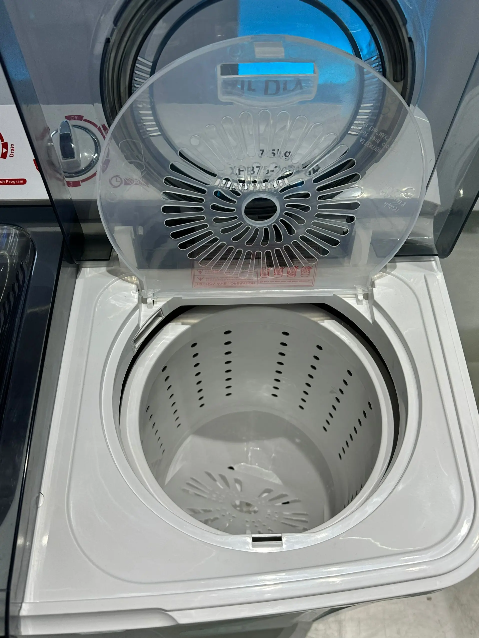 Customized OEM 7.5KG XPB75-2009SK Twin tub/semi automatic washing machine