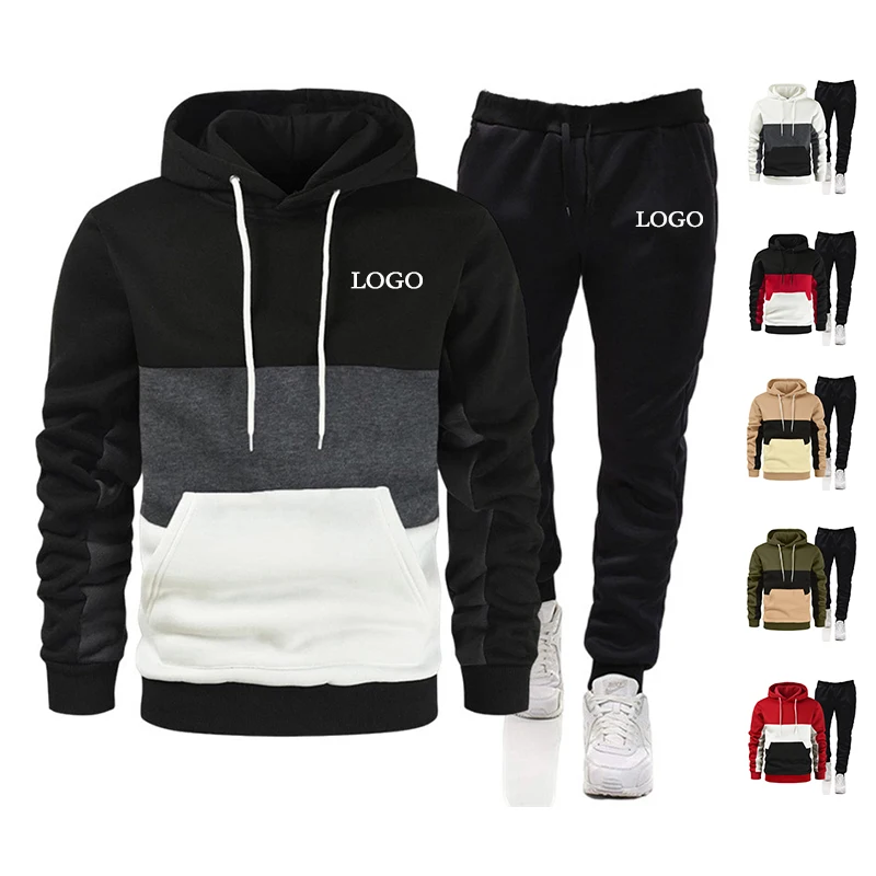 Chinjane Sweatpants And Hoodie Set Jogger Set Jogging Suits Blank Track Sweat Suits Custom Print Logo Tracksuits For Men