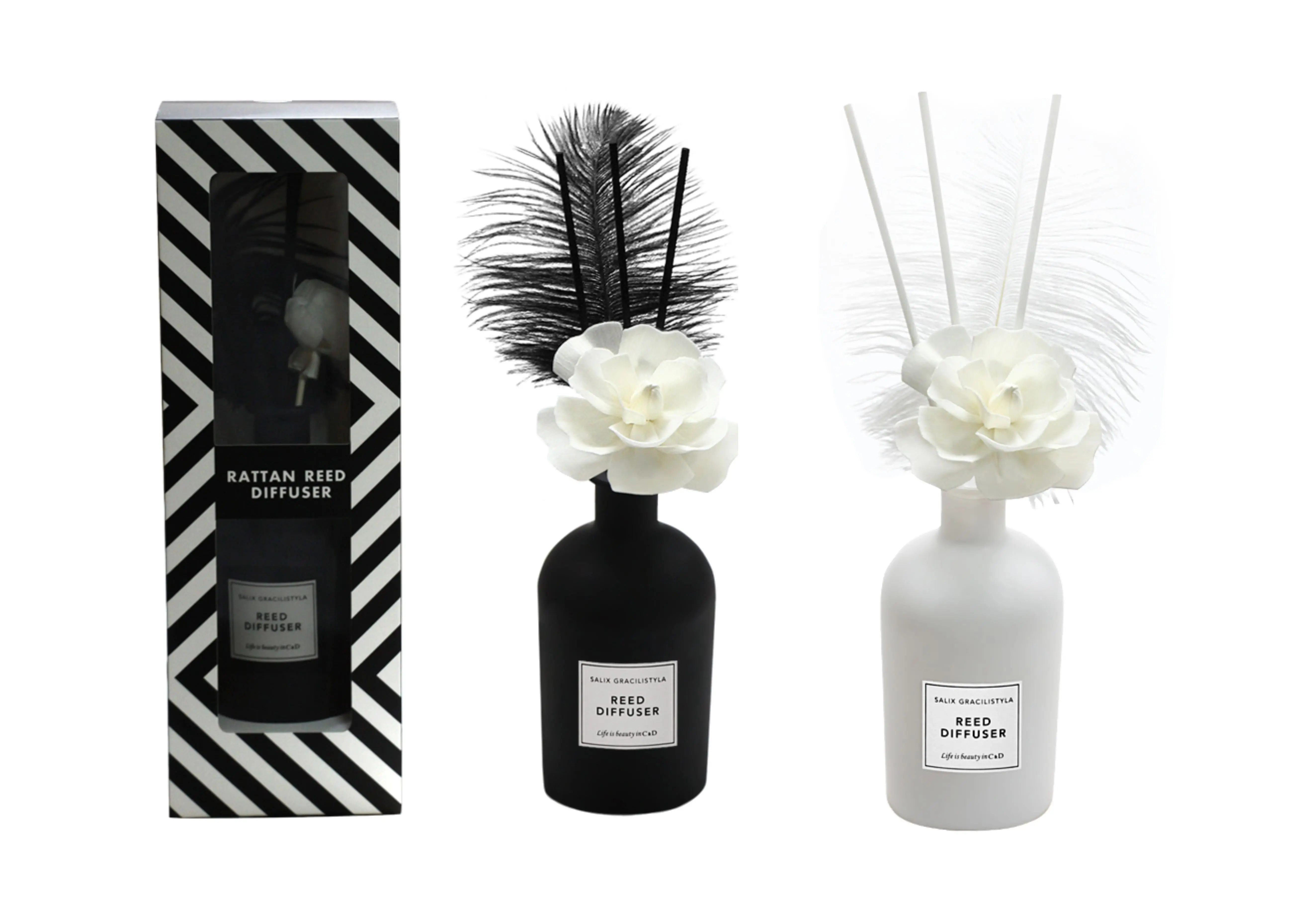 Low Cost Price Air Fresheners Aroma Reed Diffuser C&D 50ml Various Size Eco-friendly Liquid with Rattan Sticks Stocked