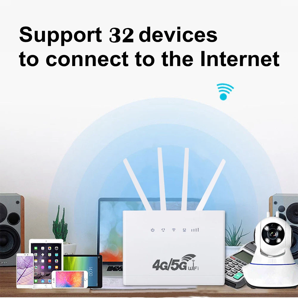 Unlocked CP109 Factory OEM Home CPE With Sim Card Slot Routers 4g LTE Hotspots WIFI CPE Wireless Router
