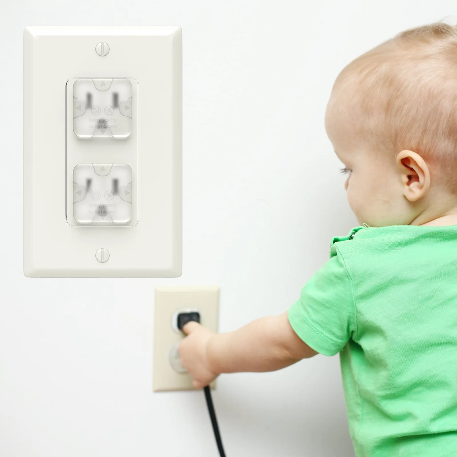 US Baby safety Power Socket protection cover Anti electric shock Child proof safety electrical protector outlet plug cover