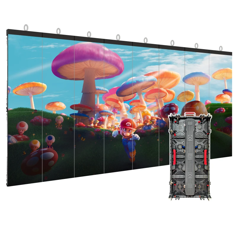 outdoor 3d advertising flexible led flex display screen 3.91 film panel video wall indoor 4k tv