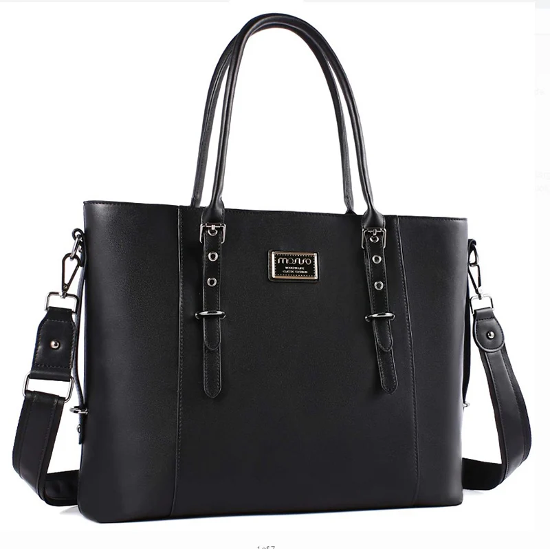 Newest Fashion PU Leather Laptop Handbag for Women Large Tote Shoulder Laptop Bags Ladies Office Handbags Briefcase