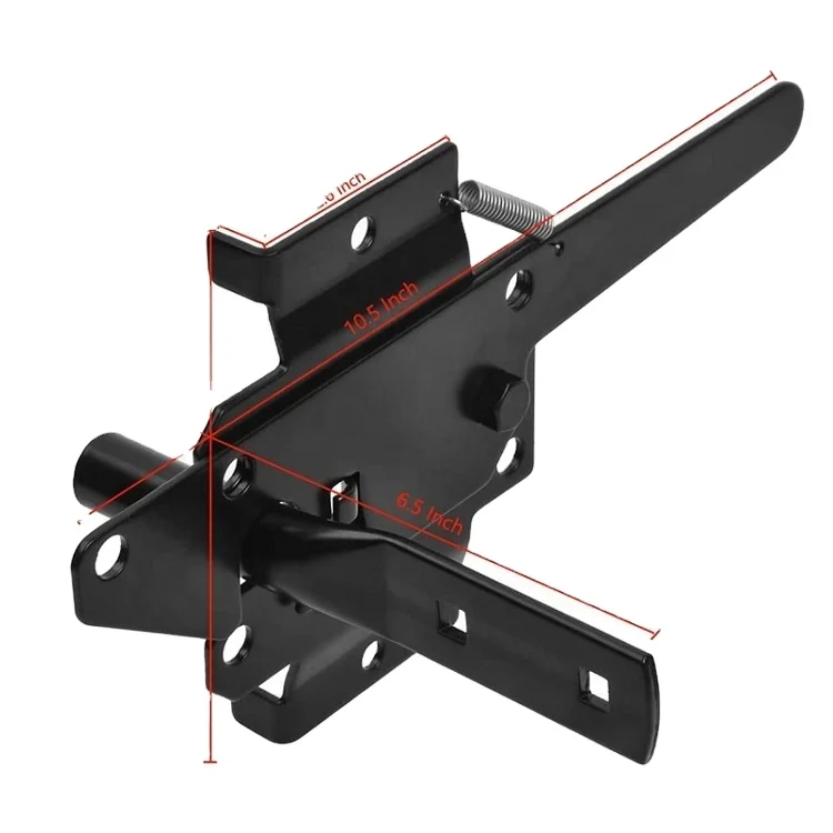 Garden Self Locking Gravity Vinyl Black Fence Sliding Gate Latches Wood Fence Gate Lock and Latch