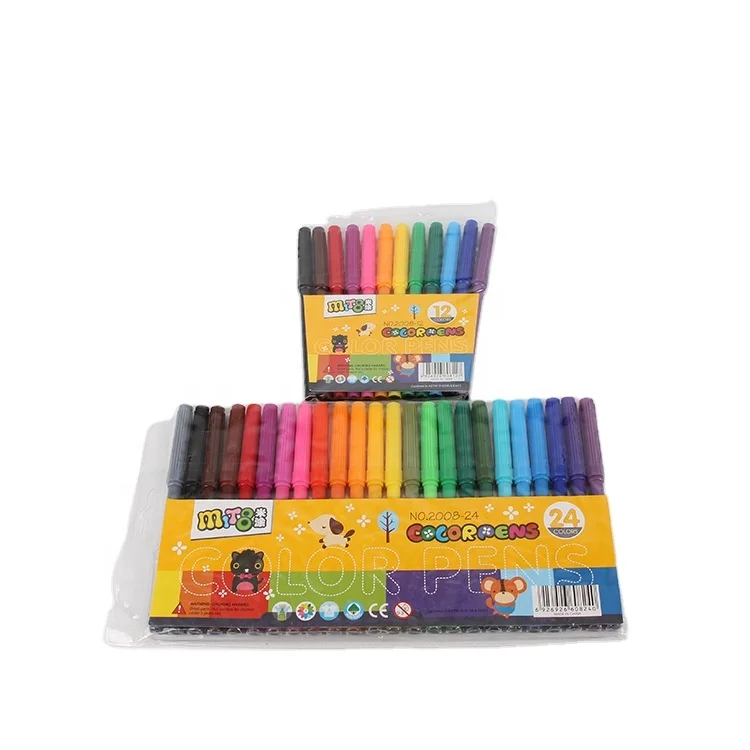 Attractive Skillful manufacture multicolor cheapest water color marker pen set based