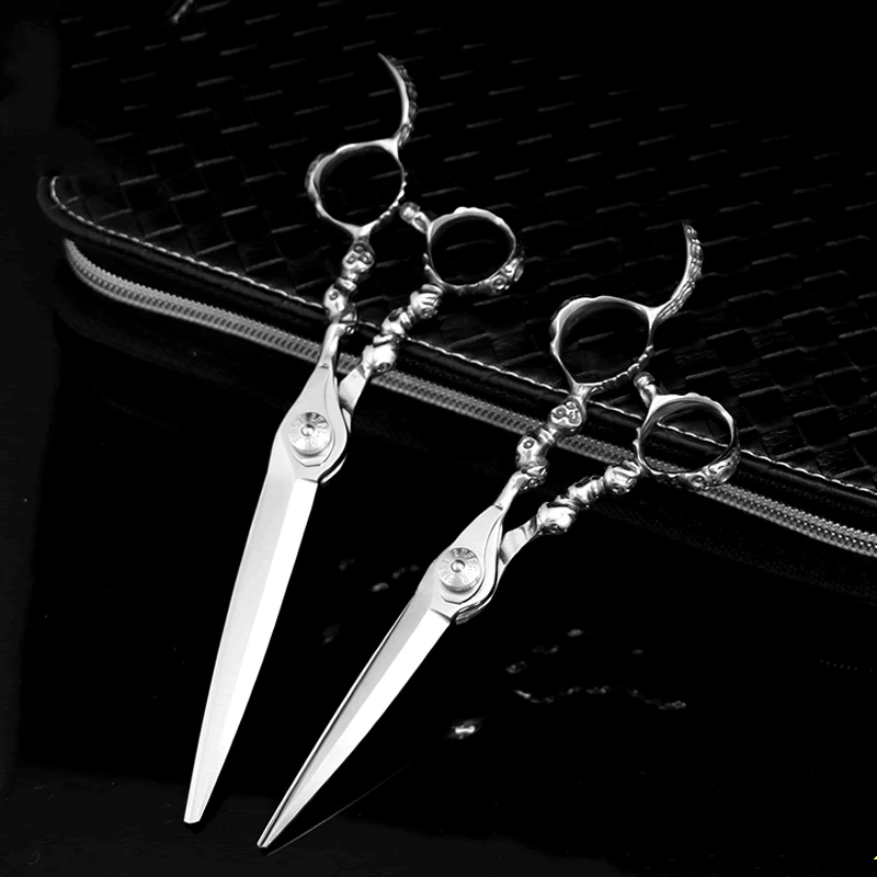 Hot Selling Left Hand Shears Scissor Precision Japanese Professional 440C Steel Double Barber Trimming For Hair Scissors