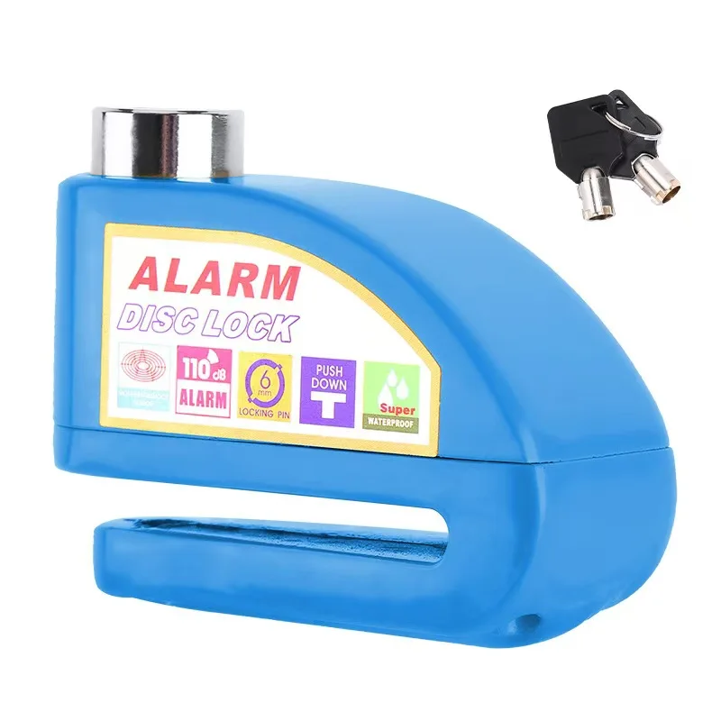 Bicycle And Motorcycle Disc Brake Lock Alarm Waterproof Anti-theft Lock Cable