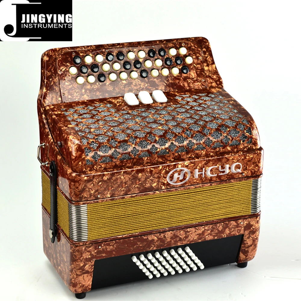 2024 Jingying Music Accordion Series,Korean Pine Material 34 Key 48-bass B/C System 3 Switches Bayan Accordion